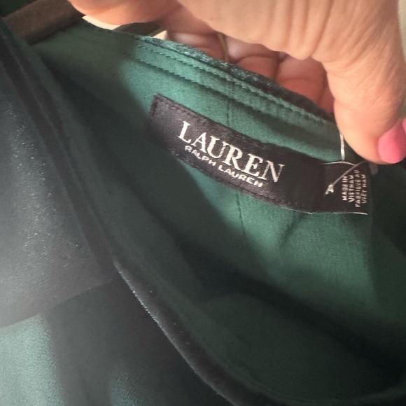 Ralph Lauren One Shoulder Green Dress - Picture 4 of 9